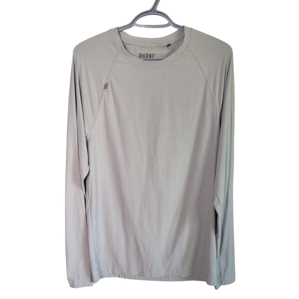 Rhone Reign‎ Long Sleeve Light Gray Heather Size Small